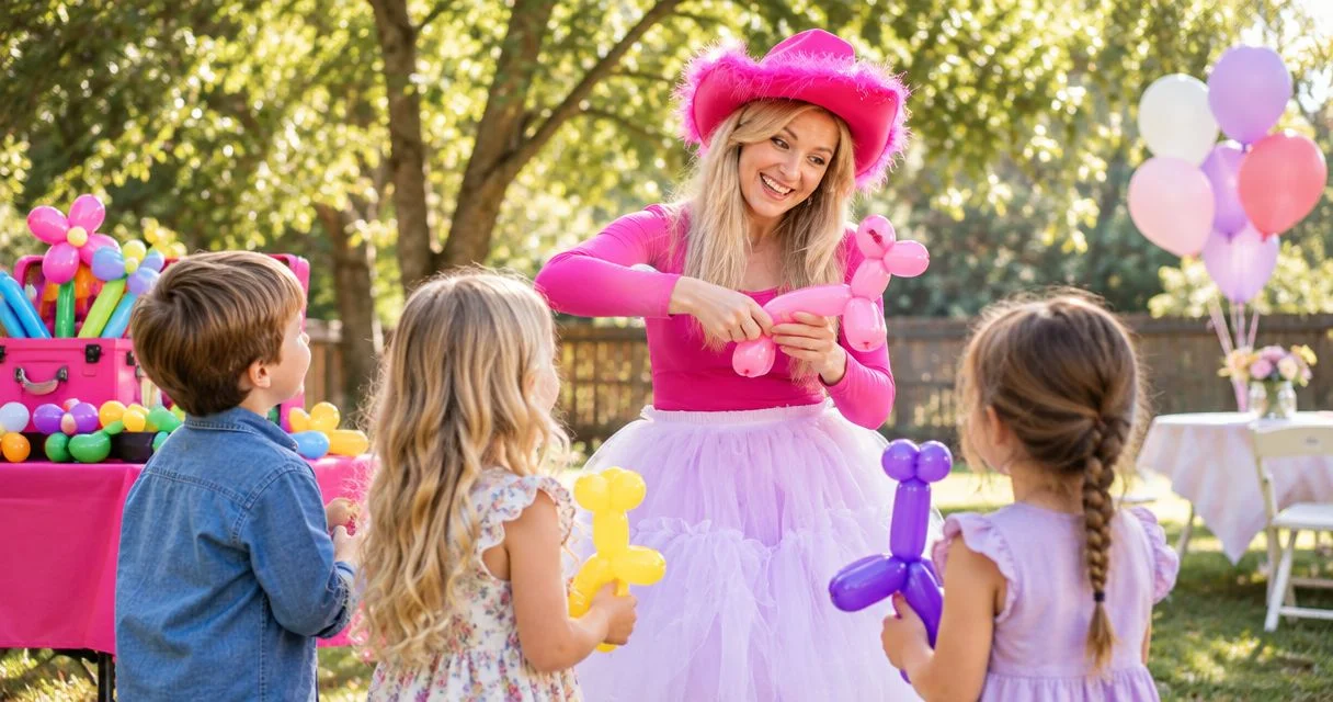 Balloon twisters for birthday parties with younger siblings